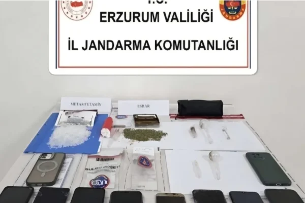 Erzurum merkezli uyuşturucu operasyonu: 7 tutuklama