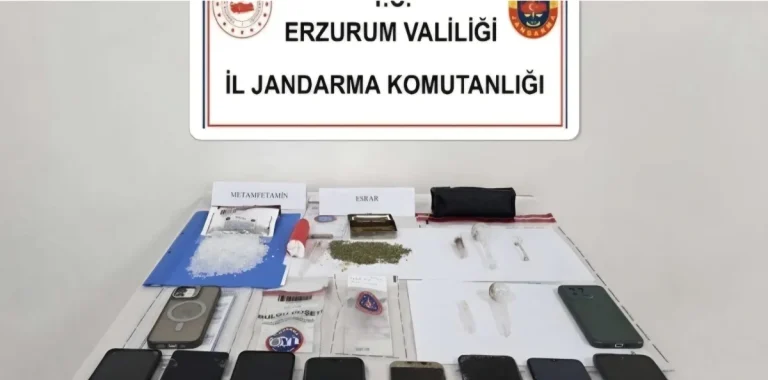 Erzurum merkezli uyuşturucu operasyonu: 7 tutuklama