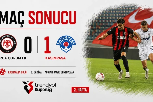 ARCA Çorum FK 0 Kasımpaşa 1 Çorum