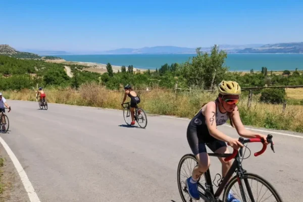 Burdur Karakent’te ilk duatlon heyecanı yaşandı