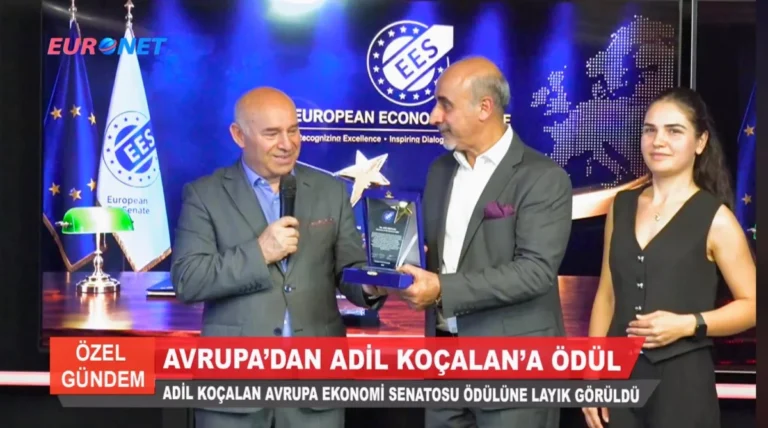 TİMBİR Genel Başkan Yardımcısı Adil Koçalan’a Avrupa Ekonomi Senatosu’ndan Uluslararası Başarı ödülü