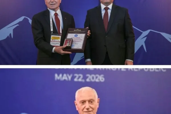 Prof. Dr. Mehmet Haberal’a Kırgızistan’dan şeref beratı ve nişan
