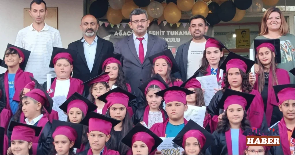 Ağaçören Şehit Tunahan Erbaşı İlkokulu’nda Mezuniyet Coşkusu Yaşandı