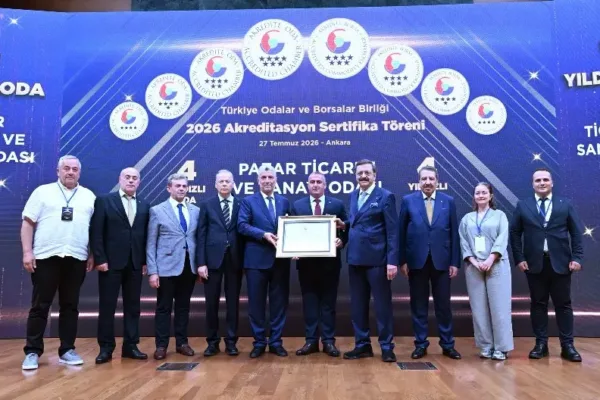 Rize-Pazar Ticaret ve Sanayi Odası “Akredite Oda Statüsü” belgesini  aldı
