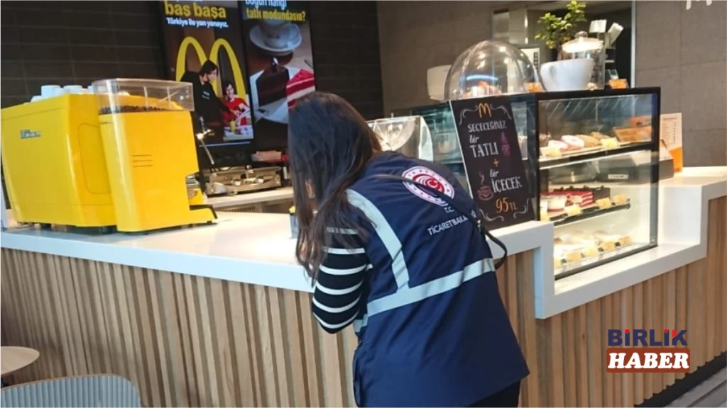 Aksaray’da AVM Kafe ve Restoranlarına Fiyat Denetimi