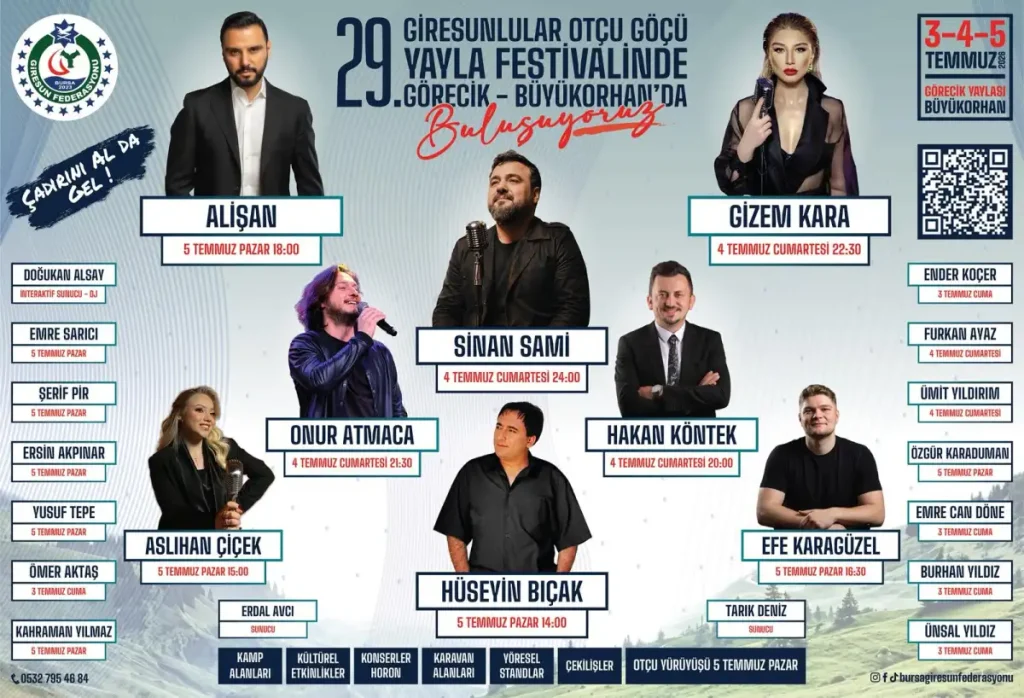 Bursa’da Giresunlular Otçu Göçünde buluşacak