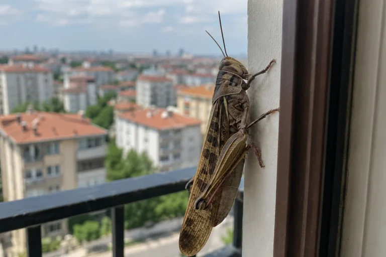 İstanbul’da dev çekirgeler görüntülendi