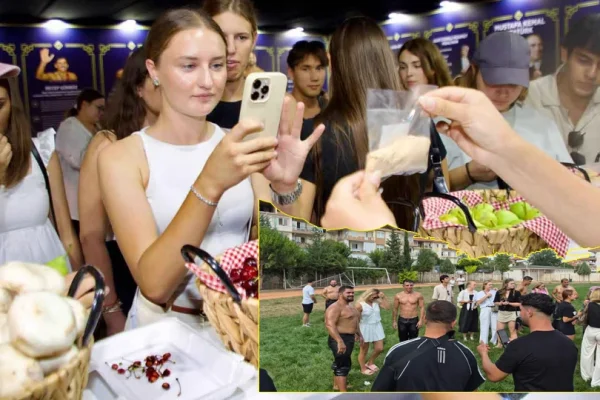 Korkuteli’de geleneksel güreş kültürü turistlerle buluştu