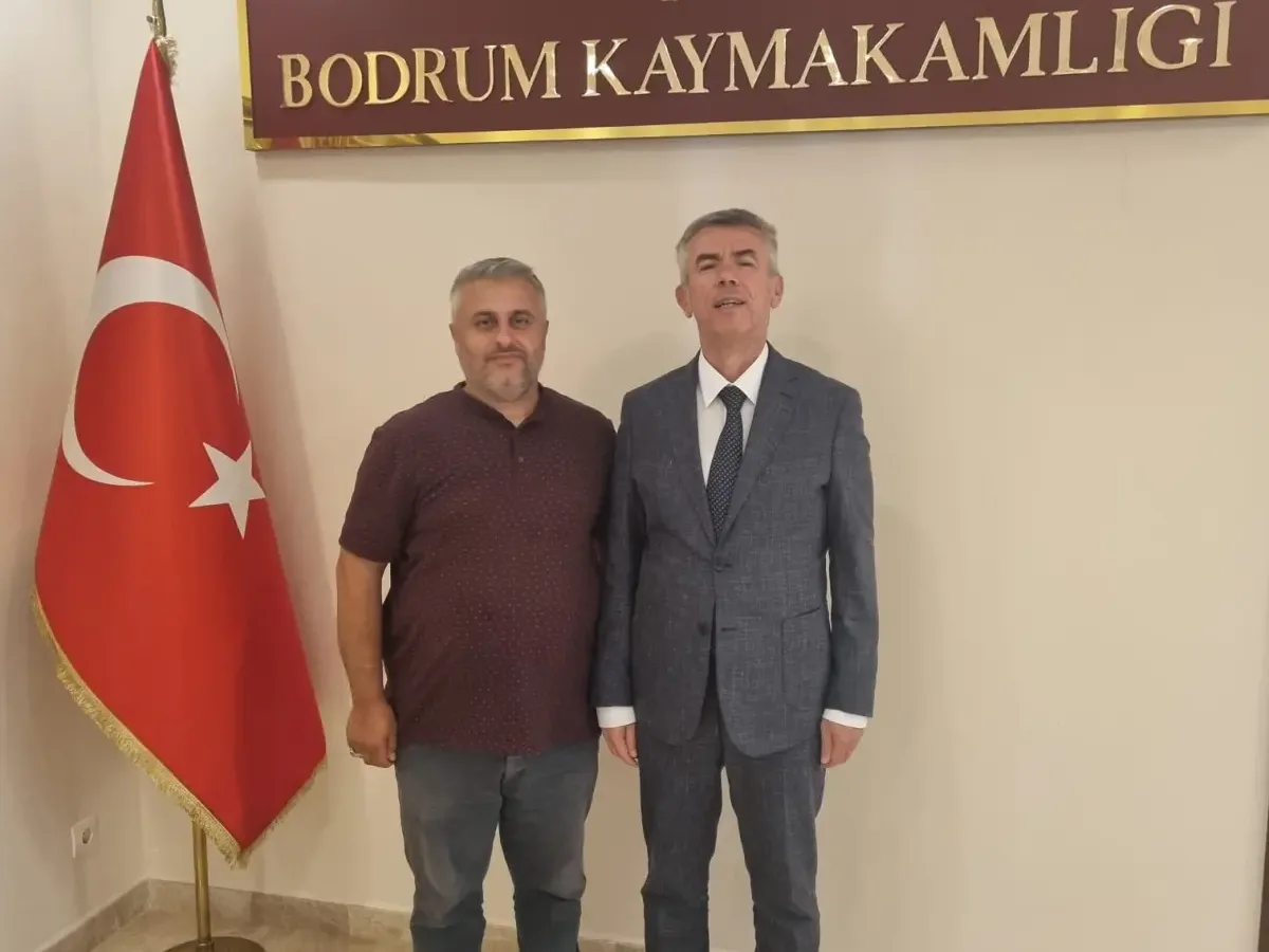 TİMBİR İngiltere Temsilcisi İsmail Karakaş, İş İnsanları Mustafa Aycı ve Bülent Turan’dan Bodrum Kaymakamı Ali Sırmalı’ya Ziyaret