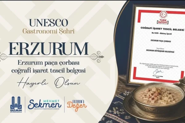 Erzurum’un asırlık lezzeti coğrafi işaret aldı
