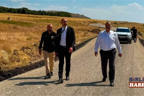 Vali Yardımcısı Samet Öztürk asfalt çalışmalarını inceledi