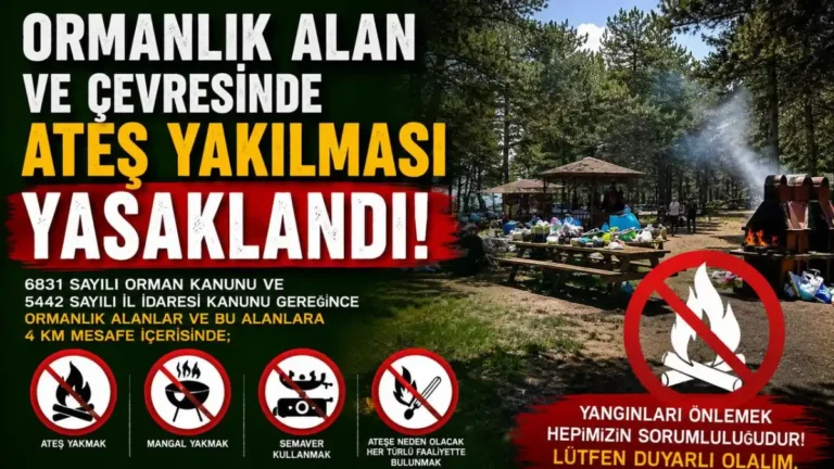 Kars’ta orman yangınlarına karşı sıkı tedbirler