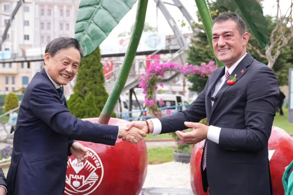 Giresun’un Japon Kardeş Şehri Sagae dostlu anıtı törenle açıldı