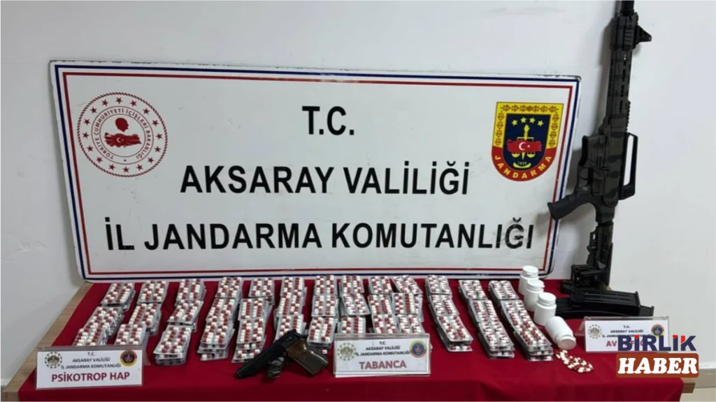 Aksaray’da uyuşturucu operasyonu: 3 bin 433 hap ele geçirildi