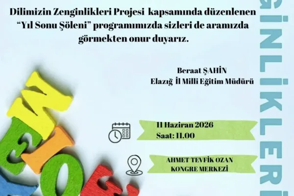 Dilimizin zenginlikleri projesi’nde yıl sonu şöleni düzenlenecek