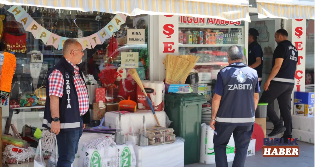 Aksaray Belediyesi Kaldırım İşgallerine Müdahale Ediyor