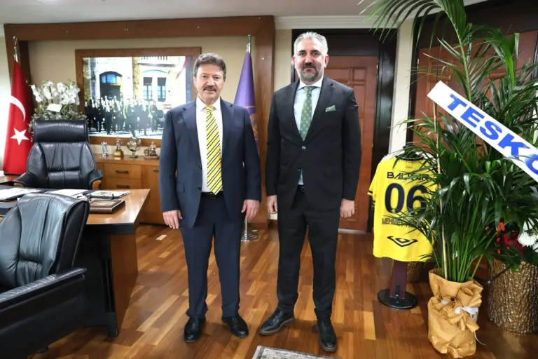 Hatunoğlu’ndan TESK Genel Başkanı Yiğiner’e tebrik ziyareti