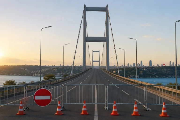 15 Temmuz anma programı için köprü çift yönlü kapatıldı