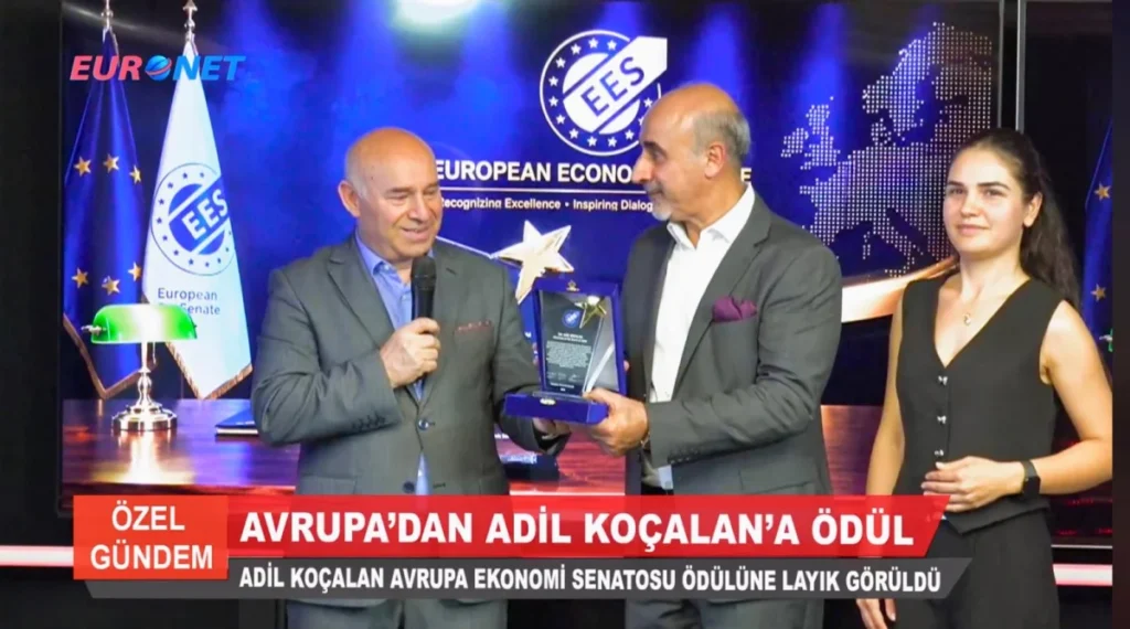 TİMBİR Genel Başkan Yardımcısı Adil Koçalan’a Avrupa Ekonomi Senatosu’ndan Uluslararası Başarı ödülü