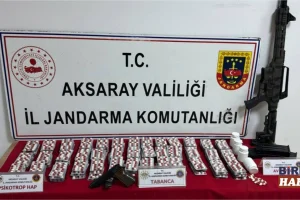 Aksaray’da uyuşturucu operasyonu: 3 bin 433 hap ele geçirildi