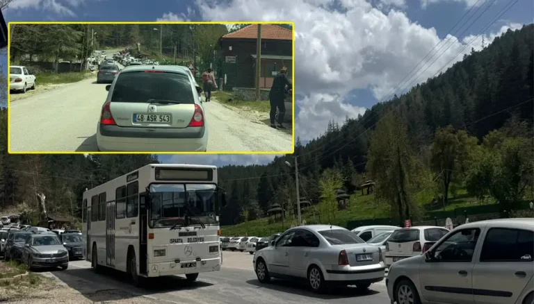 Isparta Gölcük tabiat parkına piknikçi akını