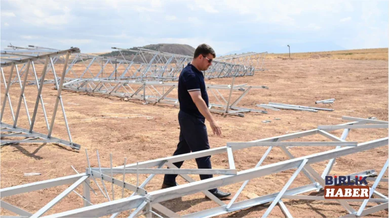 Aksaray Belediyesi’nin 3 Megavatlık GES Projesinde Çalışmalar Sürüyor