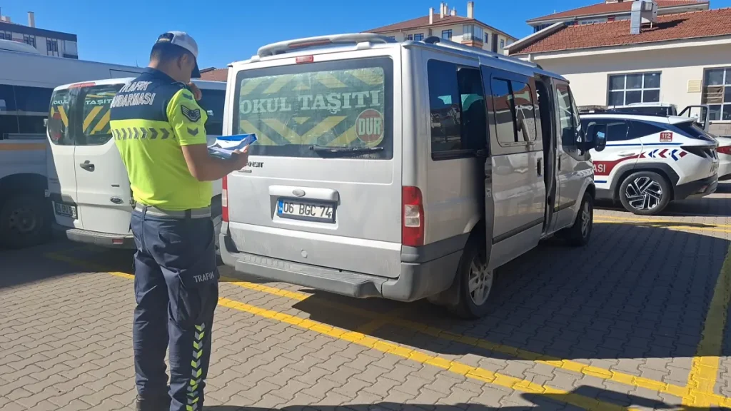 Beypazarı’nda öğrenci servislerine denetim