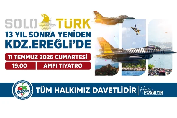 SOLOTÜRK 13 yıl sonra yeniden Ereğli semalarında