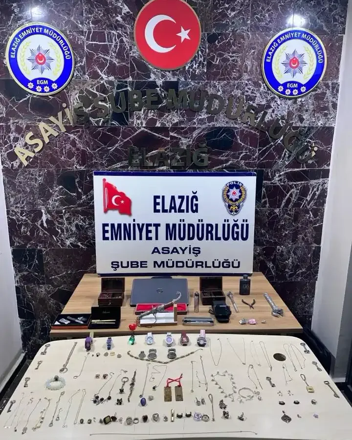 Elazığ’da 7 milyon liralık ziynet eşyası hırsızlığında 4 tutuklama