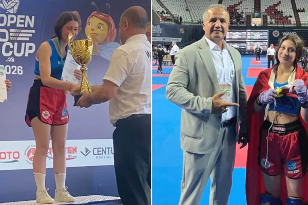 Ankara’lı sporcu Yağmur Gölük Kick Boks Wako Open Dünya Şampiyonasında birinci oldu
