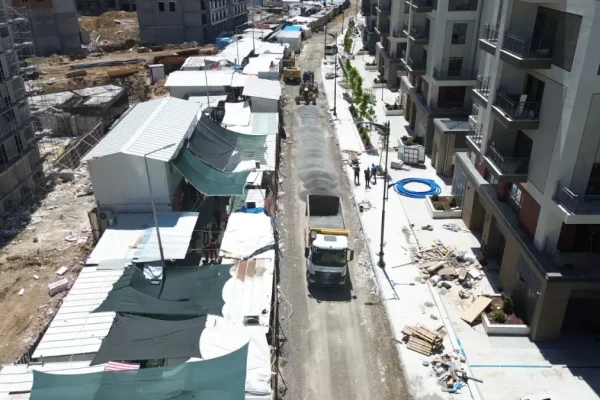 Akpınar yolunun bir bölümü bayram öncesi yaya trafiğine açıldı