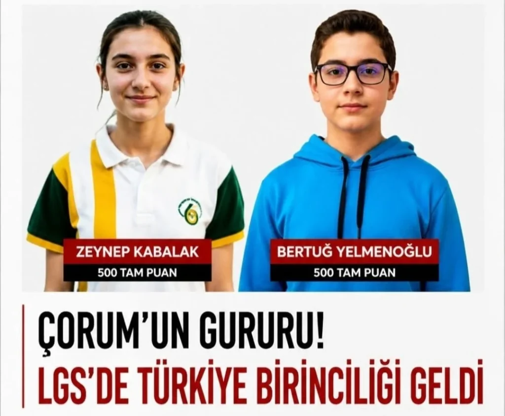 Çorumlu Öğrencilerden Türkiye Birinciliği