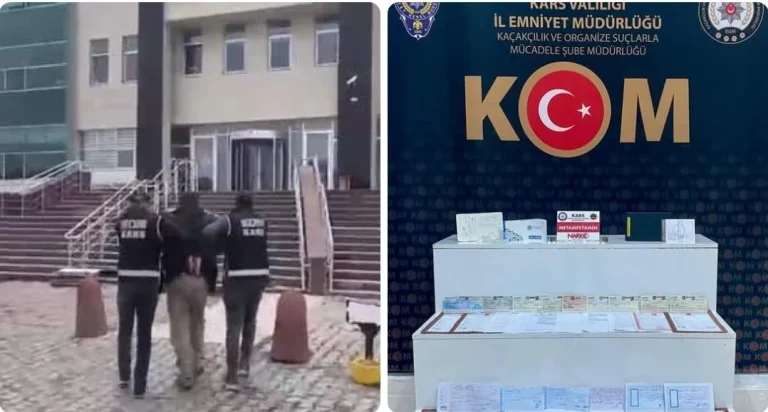 Kars’ta tefecilik operasyonu: Milyonluk senetler ve uyuşturucu ele geçirildi
