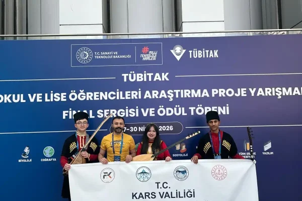 Kars’tan TÜBİTAK yarışmasında başarı