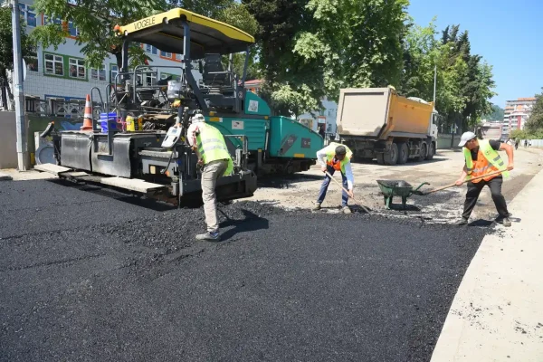 Giresun’da asfalt çalışmalarına hız verildi
