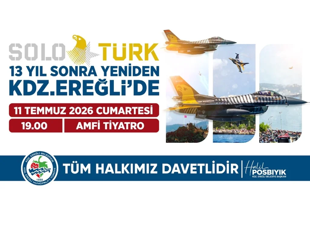 SOLOTÜRK 13 yıl sonra yeniden Ereğli semalarında