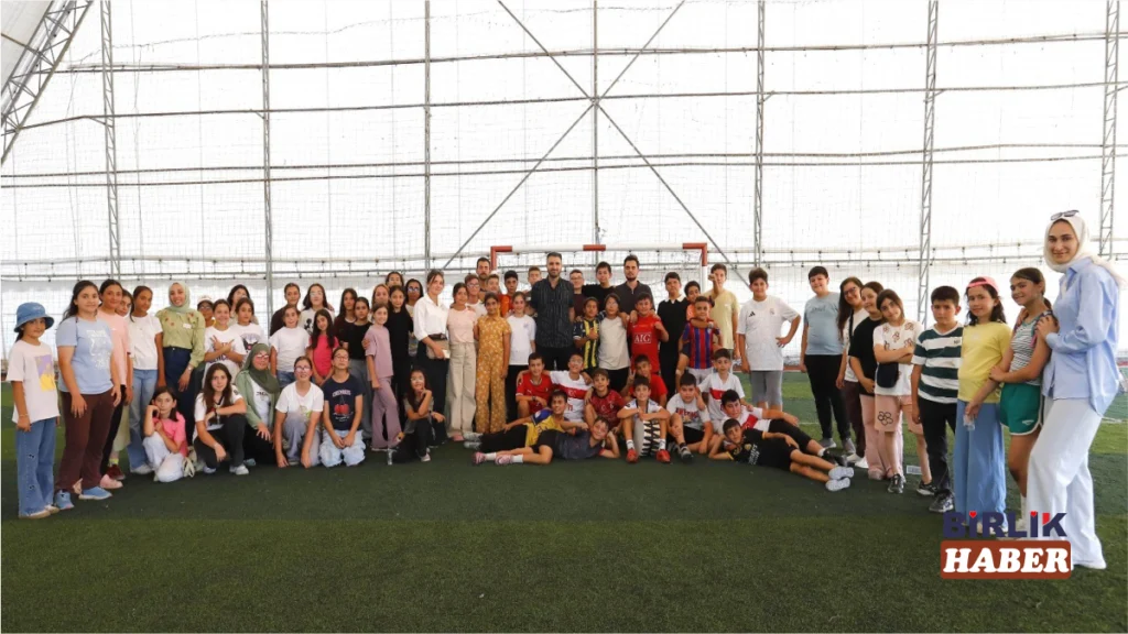 Aksaray’da yaz okulunda futbol coşkusu