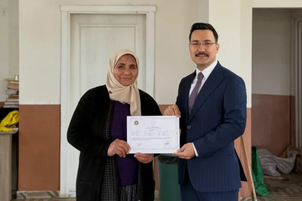Akyaka’da süt üreticilerine hijyen eğitimi: Sertifikalar törenle verildi
