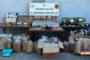 Aksaray’da 750 bin TL’lik kaçakçılık operasyonu