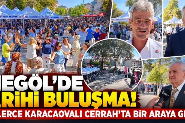 Bursa İnegöl’de Tarihi Buluşma! Binlerce Karacaovalı Cerrah’ta bir araya geldi