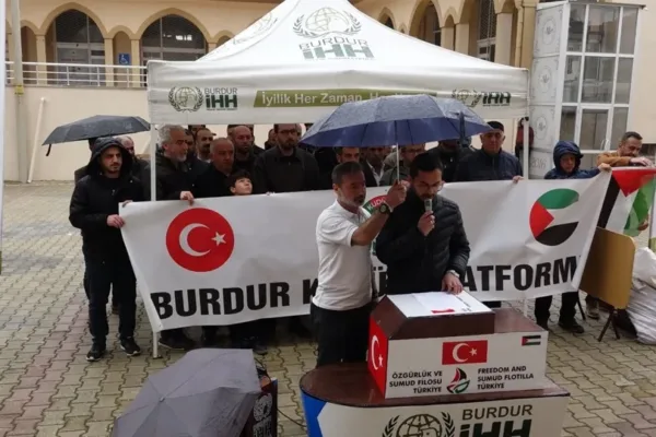Burdur’da İsrail protestosu: “Bu Saldırı İnsanlığa Yapıldı”