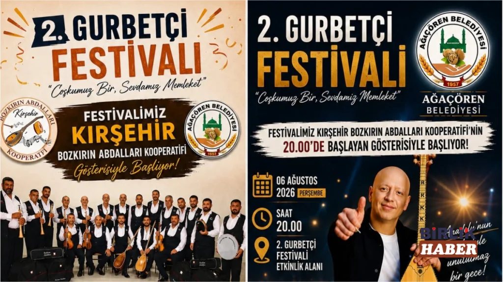 Ağaçören’de 2. Gurbetçi Festivali Coşkusu Başlıyor!