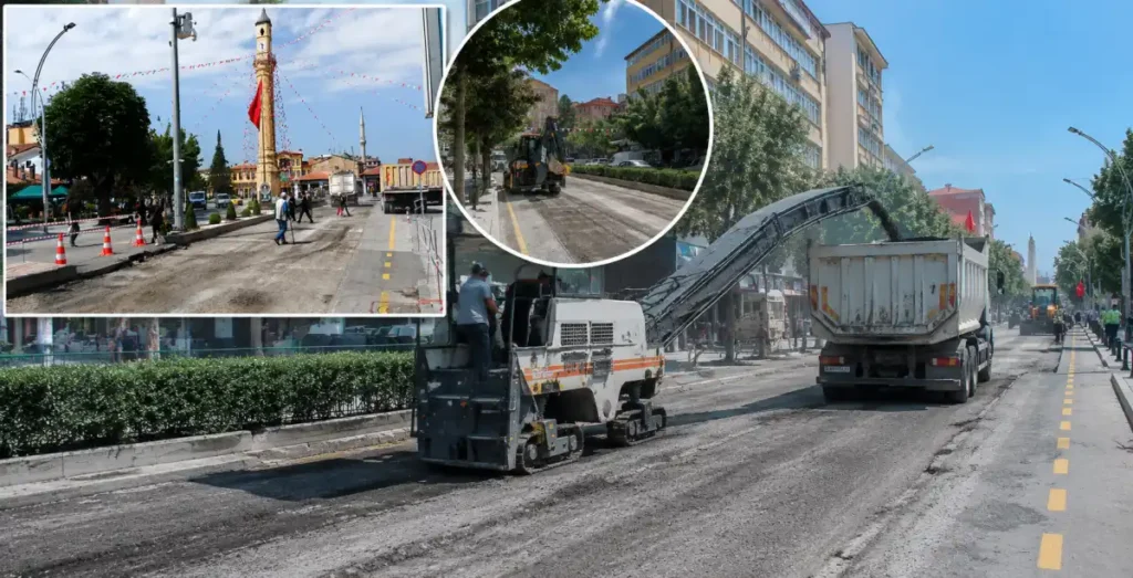 Çorum’da Gazi Caddesi baştan sona yenileniyor