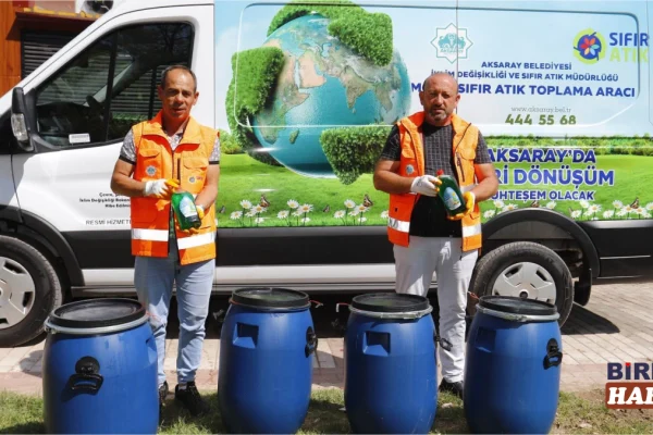 Aksaray’da atık yağını getirene deterjan hediye