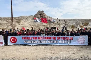 Diyadin Kanyonu’nda dördüncü doğa yürüyüşü düzenlendi