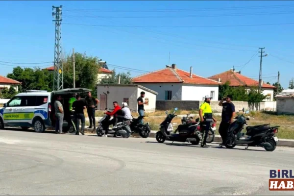 Sultanhanı’nda Elektrikli Motosikletlere Plaka Denetimi