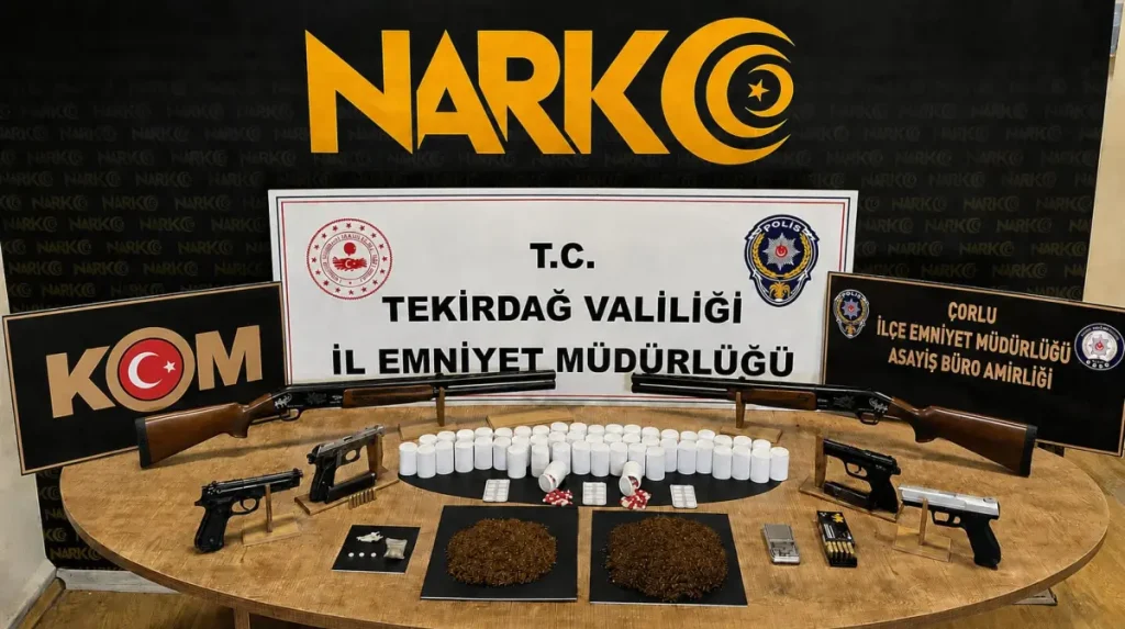 Tekirdağ’da uyuşturucu operasyonları: 13 tutuklama