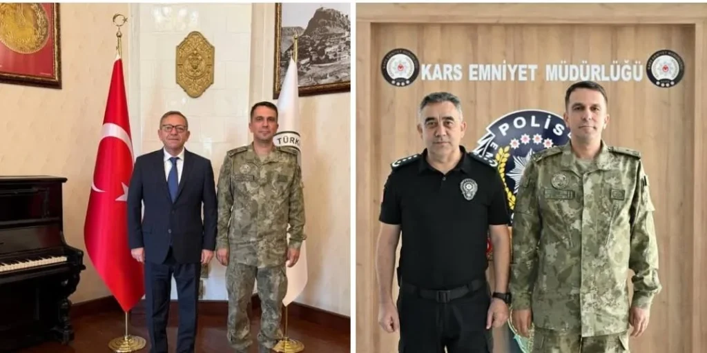 Kars Tugay Komutanı Tuğgeneral Nail Türe’den Kars’ta veda ziyaretleri
