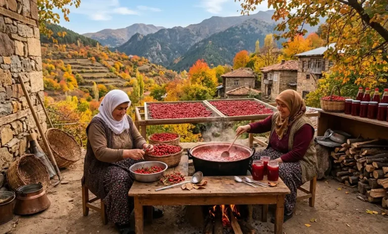Gümüşhane’de kuşburnu hasadı başladı: Kışlık hazırlıklar sürüyor