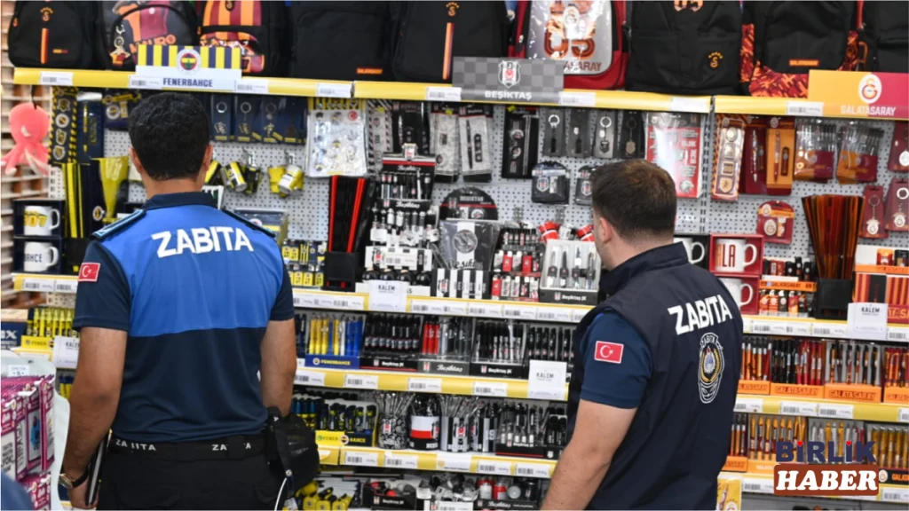 Zabıta ekipleri Aksaray’da kırtasiyeleri mercek altına aldı